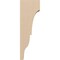 Ekena Millwork 3"W x 6"D x 18"H Thin Asheboro Rough Cedar Woodgrain TimberThane Corbel, Primed Tan CORUR03X06X18ASHRCPR - alternate 5